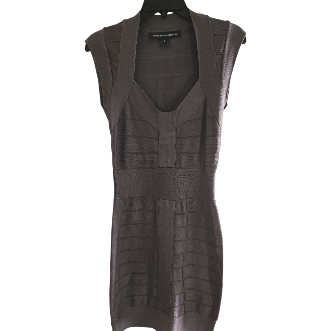 French Connection Dark Grey Mini Dress Sz 4